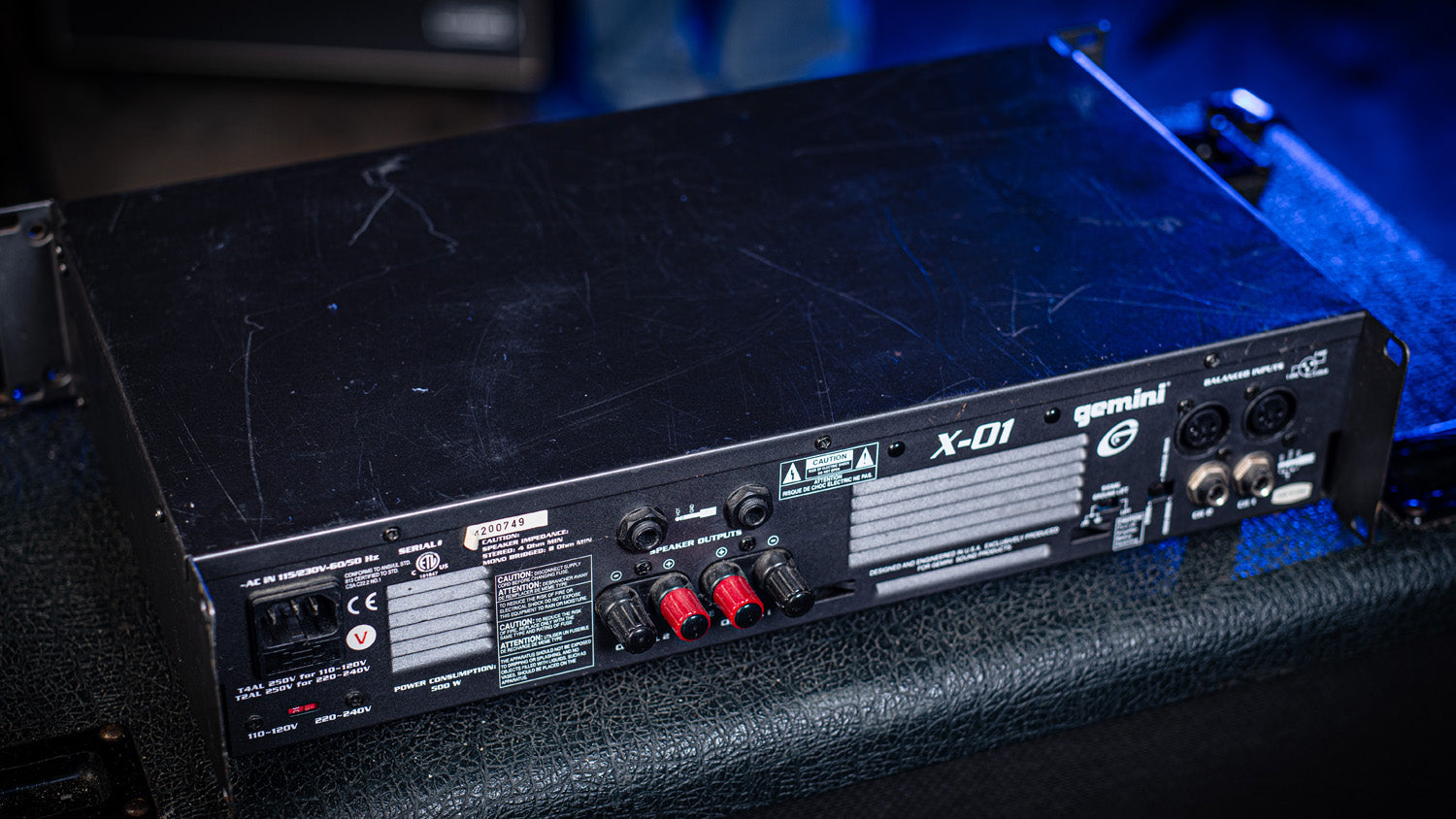 1990s Gemini X-01 Power Amp