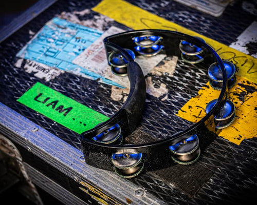 Oasis Liam Gallagher Stage/Tour used Rythmntec Tambourine 2000s - Black