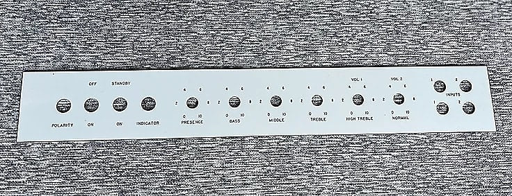 2022 Marshall Reproduction JTM 45 Offset Front Panel for 1962 amp