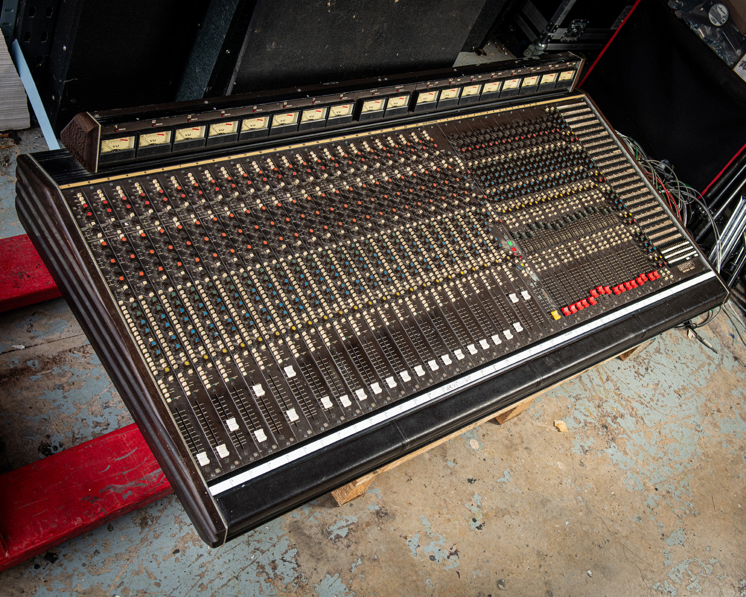 1980s Soundcraft 24 Channel Mixing Desk SISTERS OF MERCY SHED SEVEN