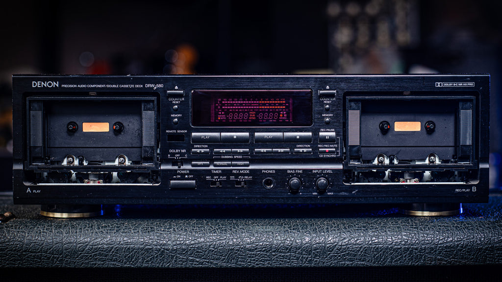 1990s Denon DRW 580 Cassette Deck Spares or Repairs
