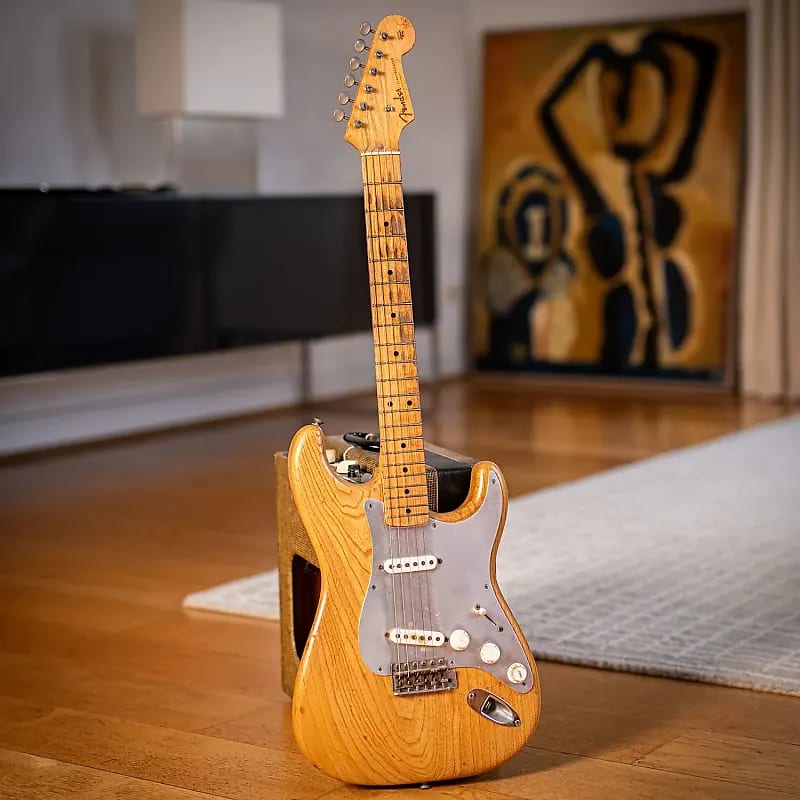 Fender Stratocaster 2 Pickup Prototype Thumbs Carllile 1955 - Natural