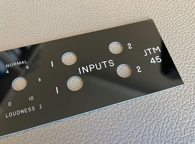 2022 Marshall Reproduction Reverse Traffolite Front  panel for 1963-1965 JTM45