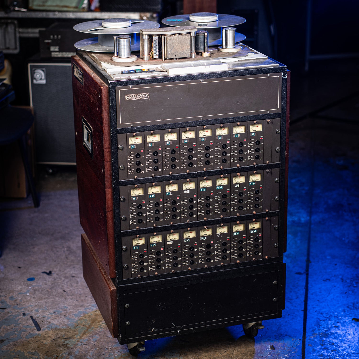 1980s Soundcraft 760 24 Channel Multi Track Tape Machine Reel to Reel