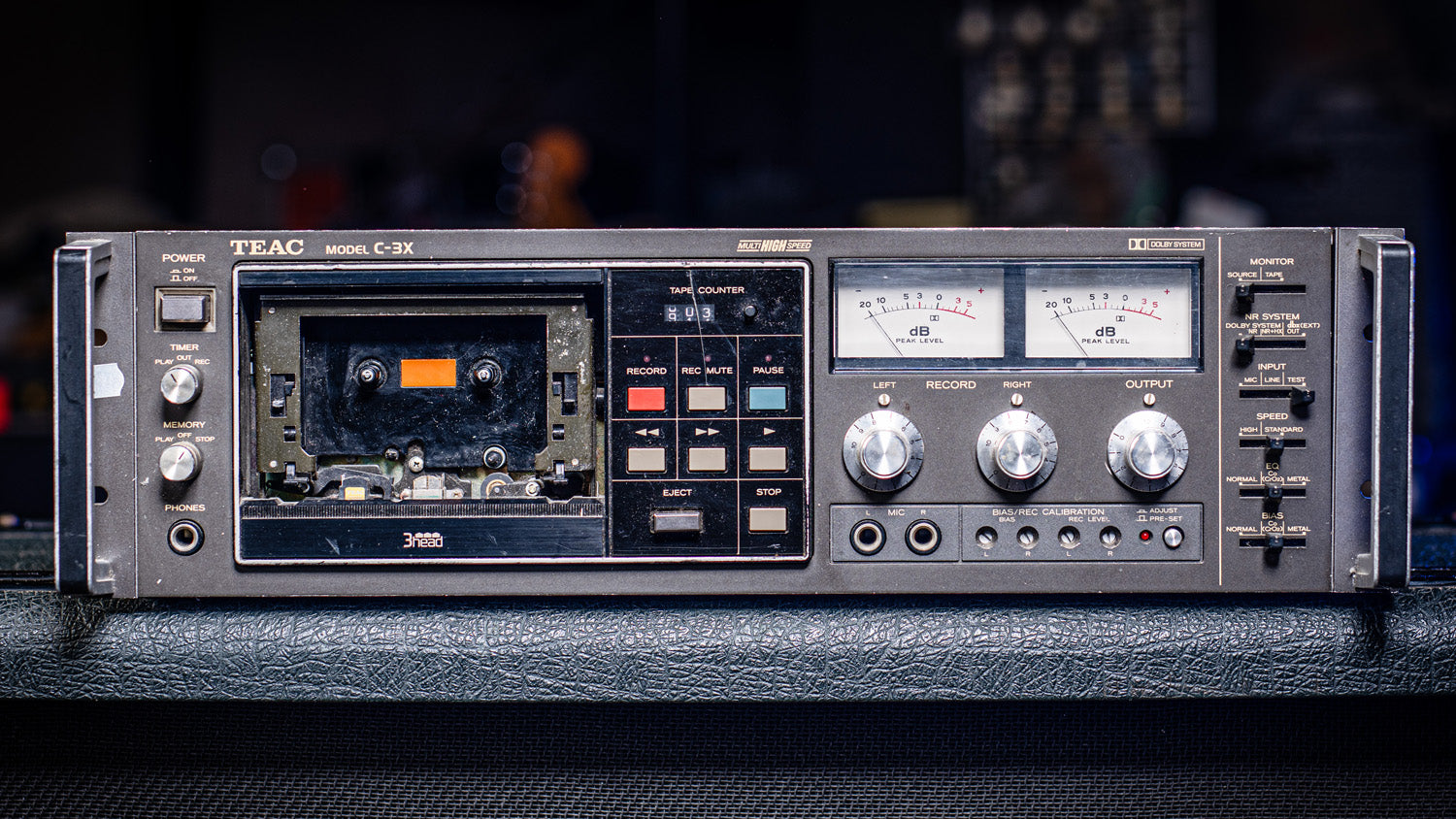 1980s TEAC C-3X Rack Mount Cassette Deck