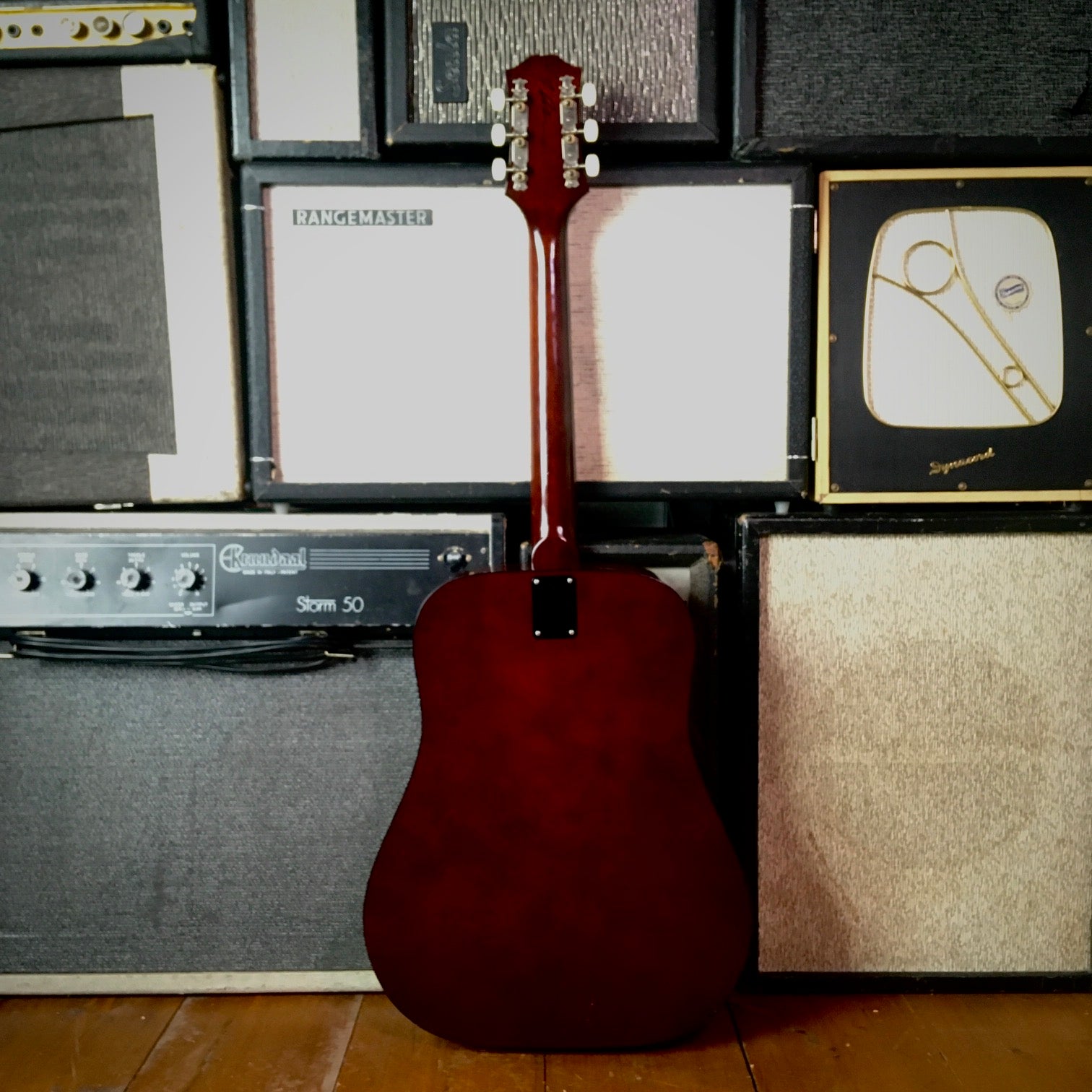 Epiphone FT140 Acoustic Ex Tim Bricheneo THE SISTERS OF MERCY Natural 1981