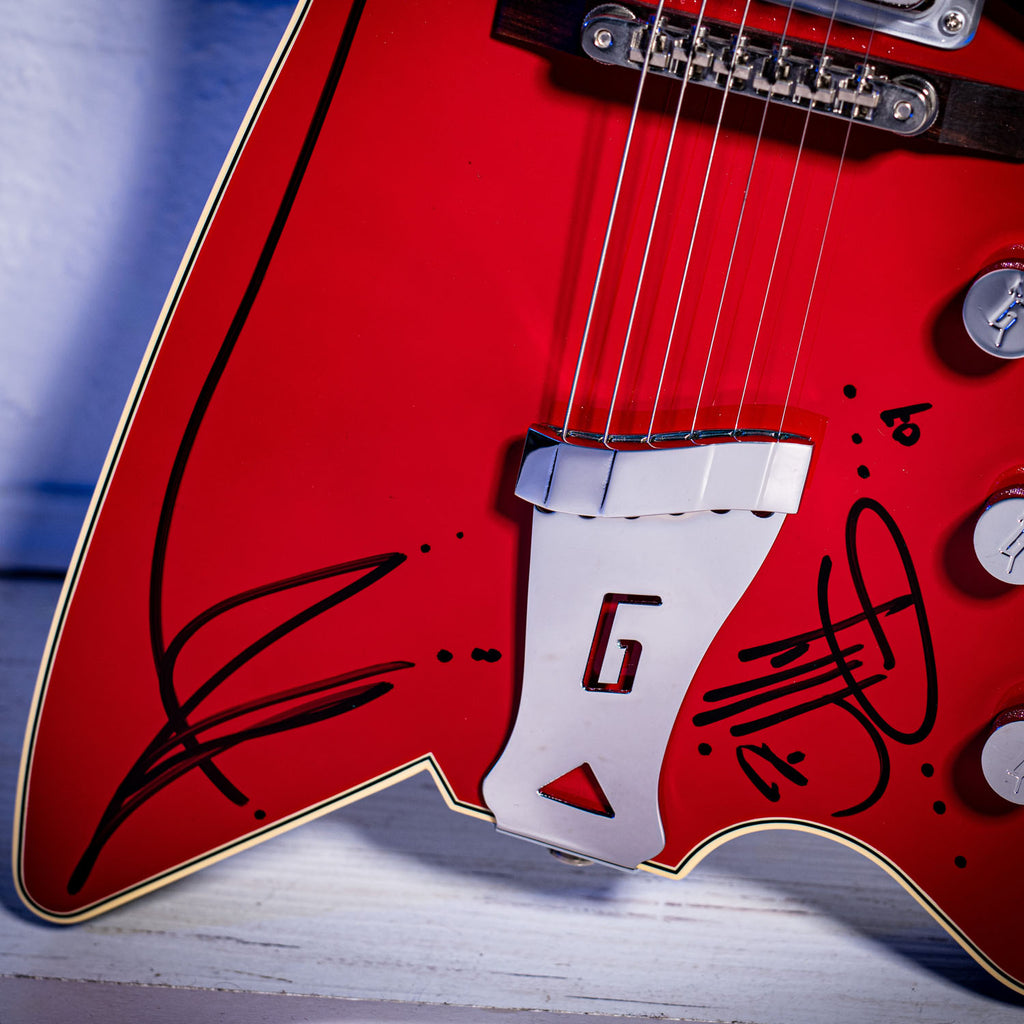 Gretsch Billy Bo Firebird Hand signed and Pinstriped by Billy Gibbons ZZ TOP 2006 - Red