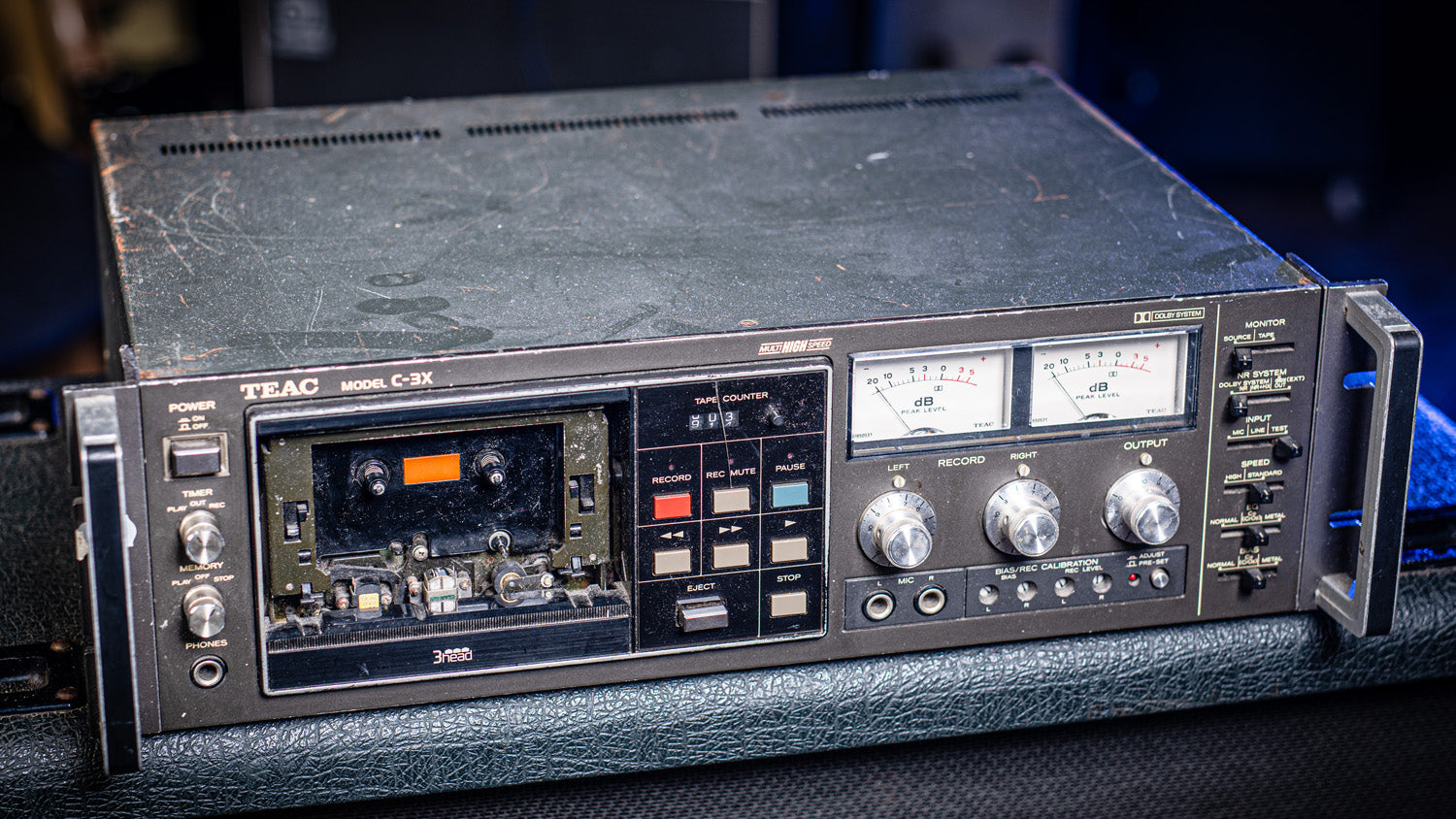 1980s TEAC C-3X Rack Mount Cassette Deck