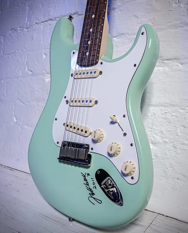 Fender Jeff Beck , Owned , Played , Stratocaster 2000s  - Sea Foam Green